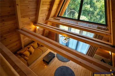 Eleganta,echipata casa A Frame,1.200 mp teren,deschidere Piatra Craiului,Moieciu, Brasov - foto 13