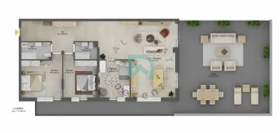 Apartament / penthouse nou cu 4 camere - 111,64 mp utili - Doamna Stanca, Selimbar - Selimbar