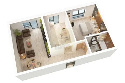 Apartament finalizat 56 mpu cu balcon si parcare Supeco - foto 11