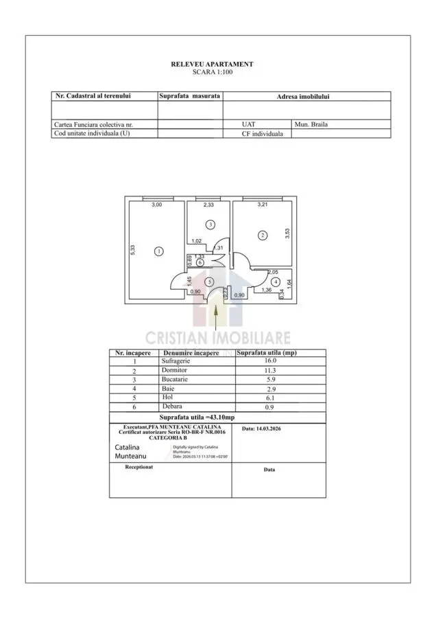 Apartament  2 camere, etaj 3, confort 1 decomandat, Garii - foto 7