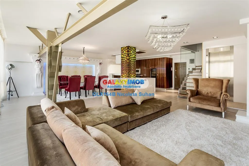 TRIPLEX 5 CAMERE LIFT INTERIOR -HERASTRAU/NORDULUI 2 PARCARI SUBTERANE - foto 1