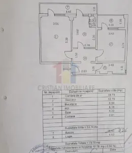 Foarte spatios! Ap 2cam conf 1, decomandat, Vidin, etaj intermediar, 74mp, mobilat si utilat - foto 5