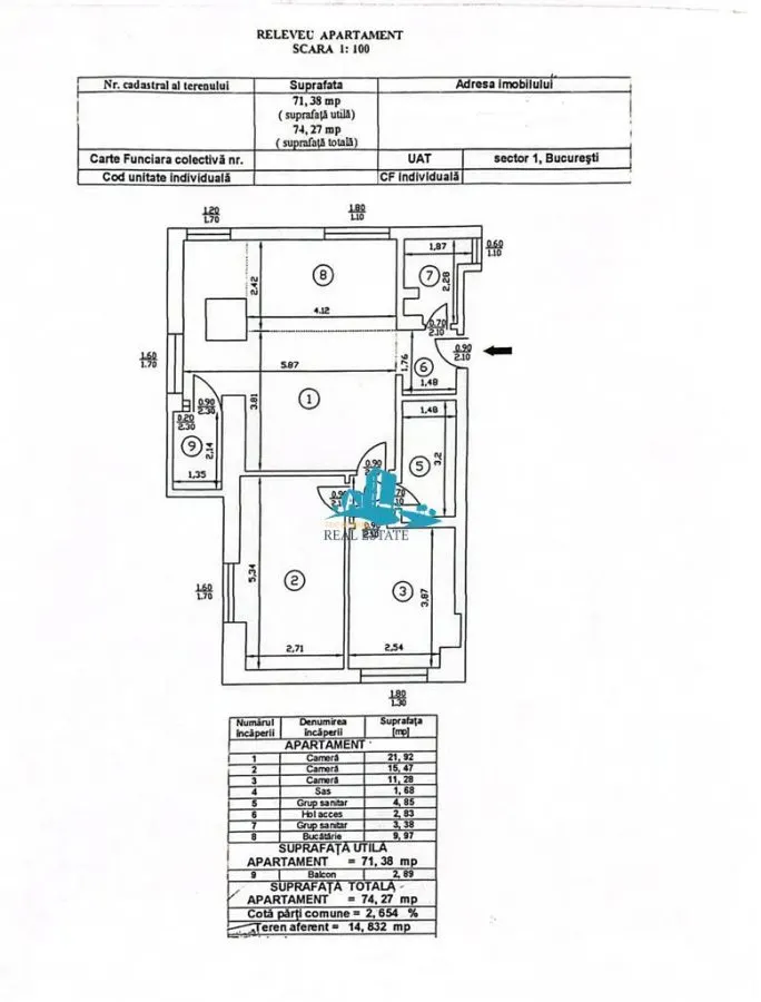 Vanzare Apartament 3 Camere Victoriei Bloc Nou Cu Parcare Inclusa - foto 13