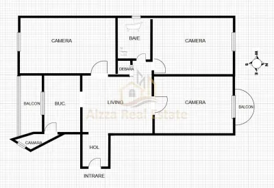 ALZZA REAL ESTATE – Apartament 4 camere | 76 mp | Luminos | 2 Balcoane | Boxă | Etaj 8/10 - foto 11