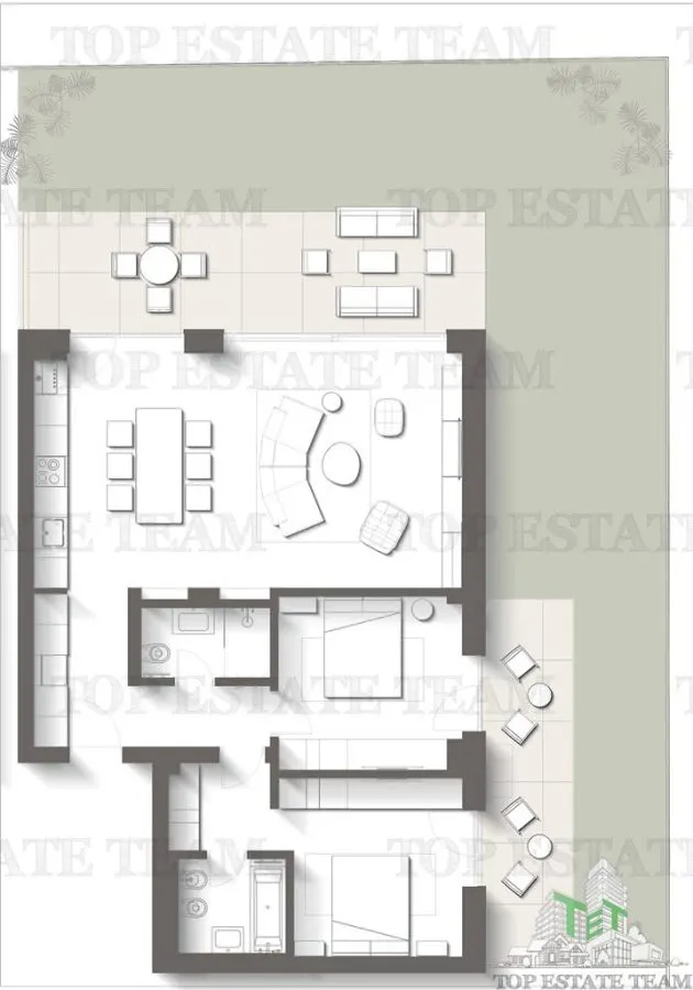 Apartament Premium cu 3 camere - Gradina privata si terasa | Intre padure si mare - Proiect exclusivist, Olimp, Constanta - TVA Iinclus in pret - foto 3