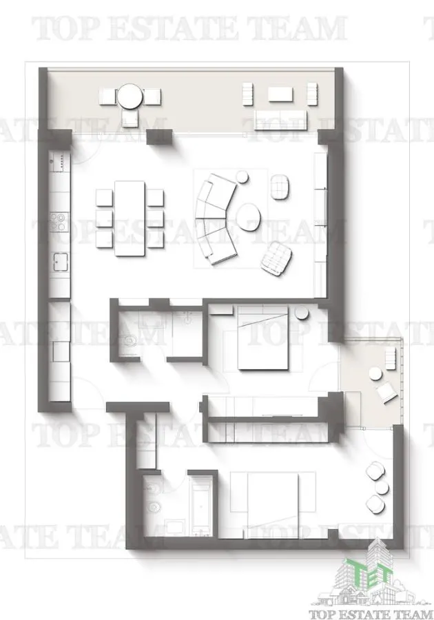Apartament Premium cu 3 camere cu terase | Intre padure si mare - Proiect exclusivist, Olimp, Constanta - TVA inclus in pret - foto 2
