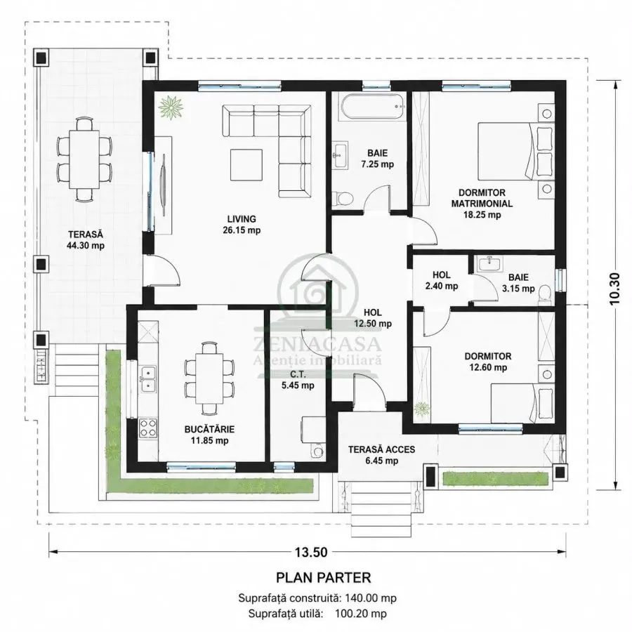 Casa 3 camere Tomesti Iasi + 650 mp teren - foto 17