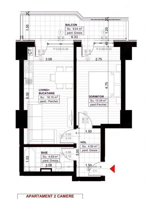 Investiție sigură Royal Town | 2 camere | 50 mp | Parcare inclusă | Intabulat - foto 1