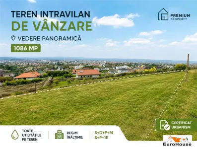 Teren Intravilan de Vanzare | 1.086 mp | Vedere Panoramică | Toate Utilitățile | Certificat de Urbanism - Alba Iulia