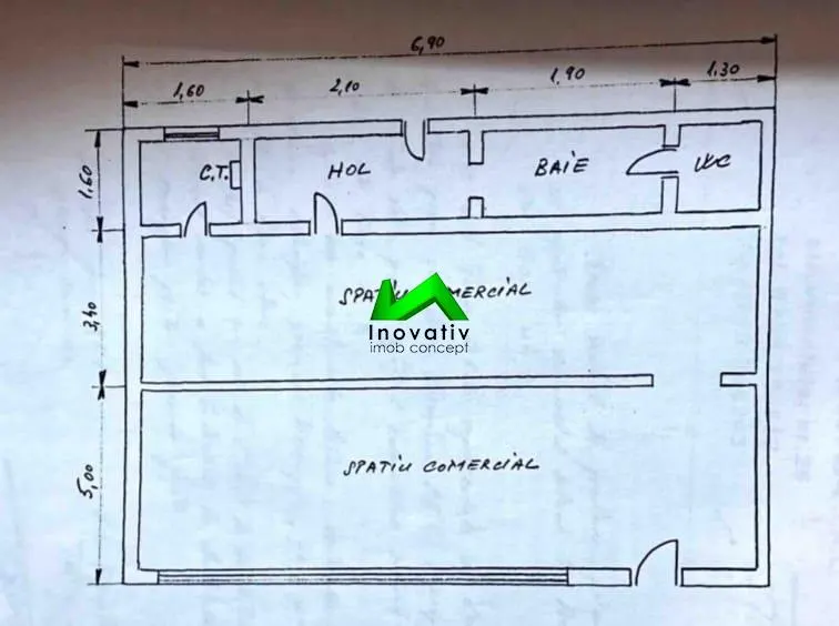 Spatiu comercial vitrina Sibiu Vasile Aaron - foto 1