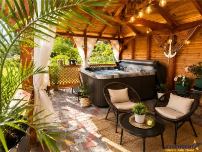 Refugiu pretios:jacuzzi, lemn masiv,2.000 mp teren,4 dormitoare, cuptor, investitie turistica - foto 7