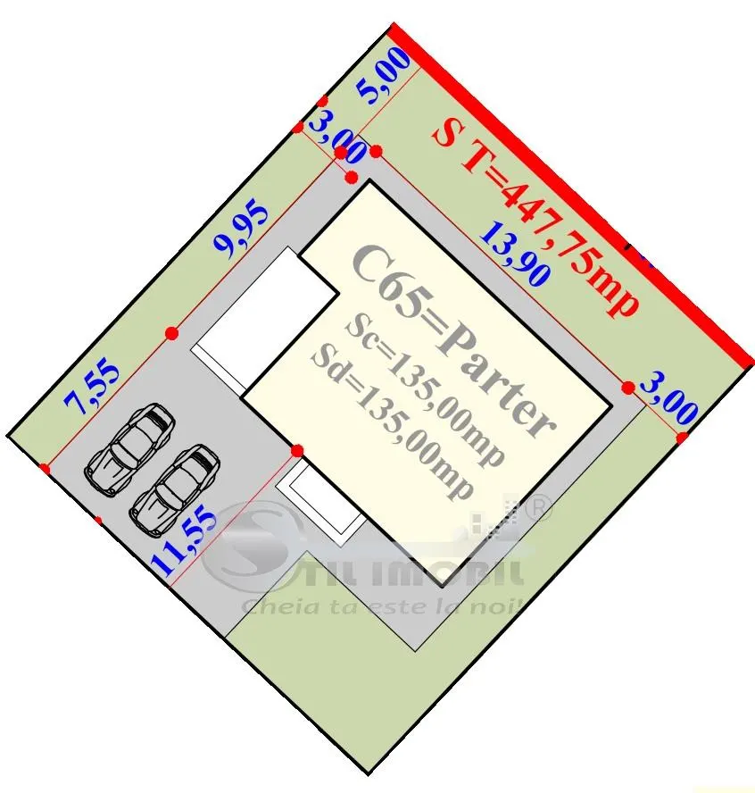 Teren cu autorizatie pentru casa plan parter de vanzare in Valea Adanca Iasi - foto 2