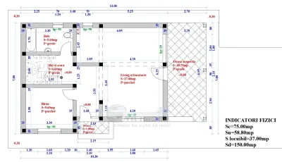 Teren cu autorizatie pentru vila 5 camere, 3 bai, P+1E, de vanzare in Valea Adanca Iasi - foto 4