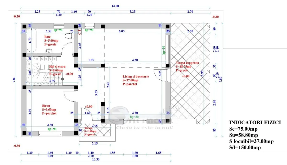 Teren cu autorizatie pentru vila 5 camere, 3 bai, P+1E, de vanzare in Valea Adanca Iasi - foto 4