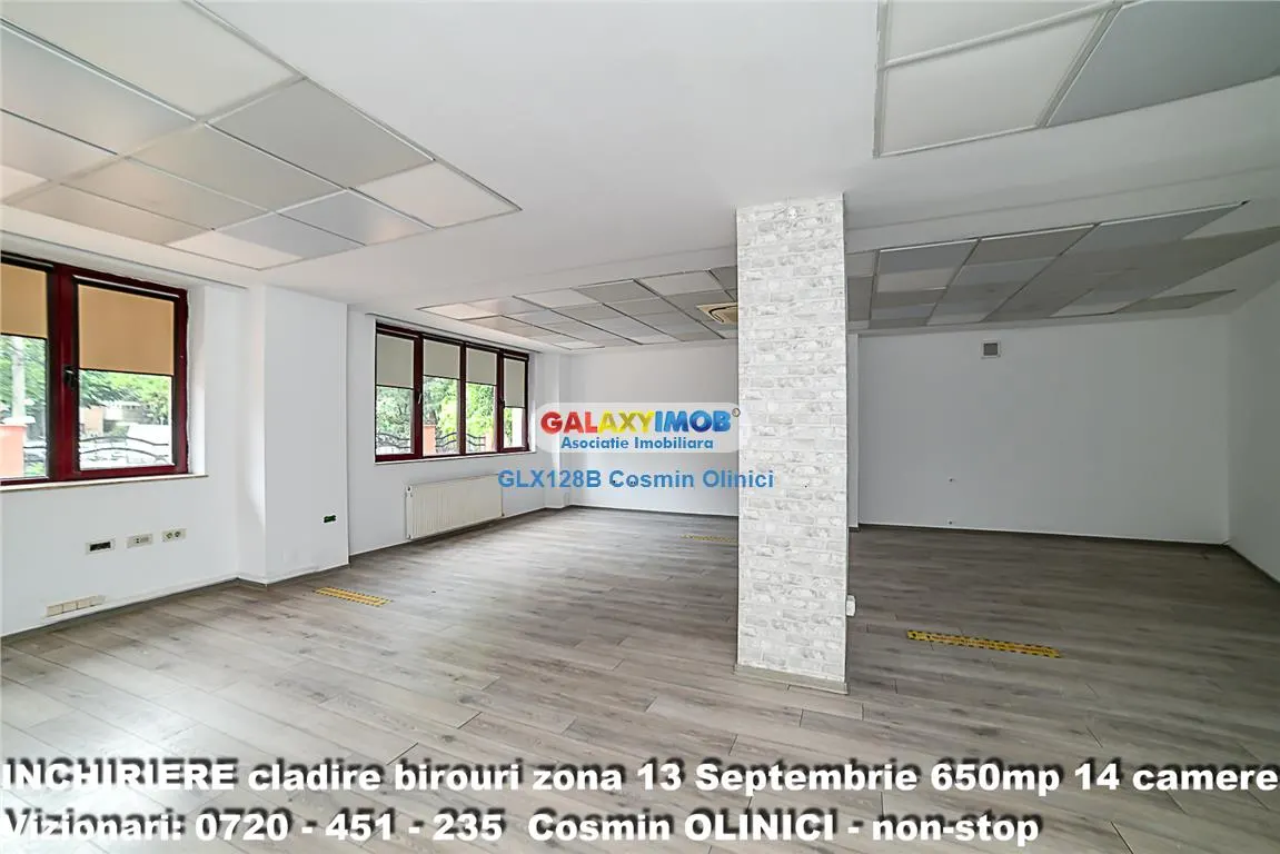 Spatii birouri de inchiriat zona 13 Septembrie I S+P+3 I 650 util - foto 1
