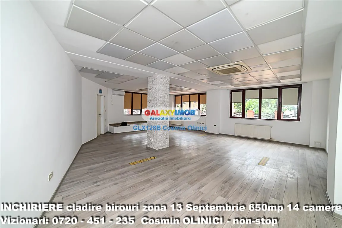 Spatii birouri de inchiriat zona 13 Septembrie I S+P+3 I 650 util - foto 2
