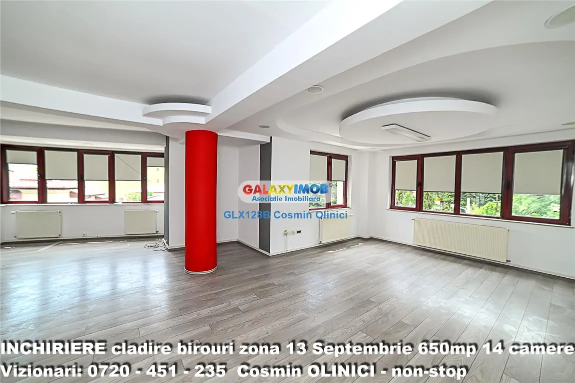 Spatii birouri de inchiriat zona 13 Septembrie I S+P+3 I 650 util - foto 12