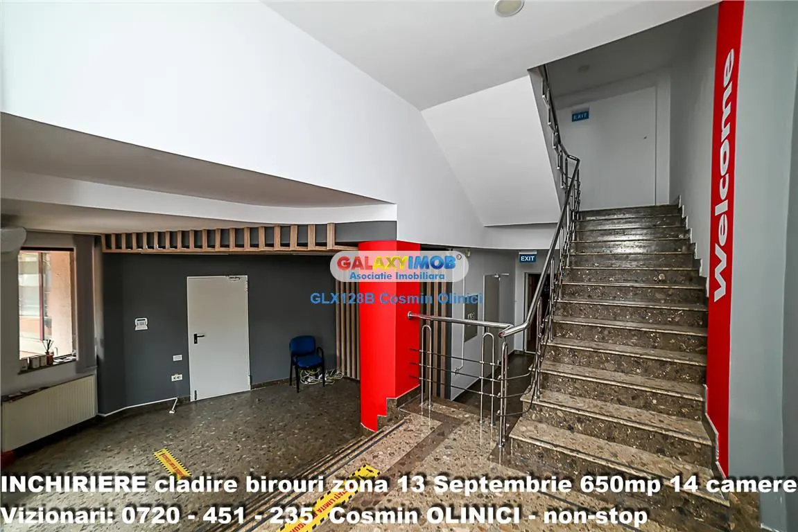 Spatii birouri de inchiriat zona 13 Septembrie I S+P+3 I 650 util - foto 3