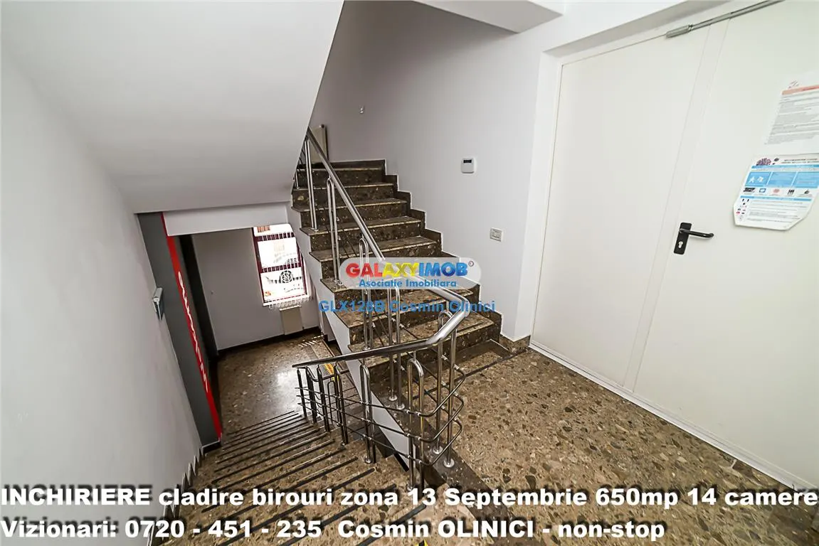 Spatii birouri de inchiriat zona 13 Septembrie I S+P+3 I 650 util - foto 4