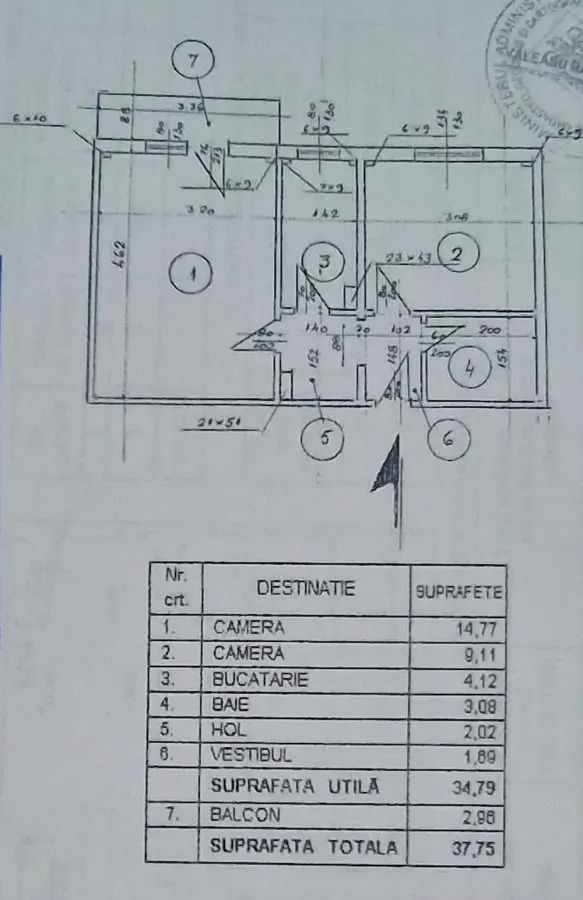 2 camere  | Brancoveanu | Str. Huedin | Et. 7|10 | Balcon | Sector 4 - foto 16