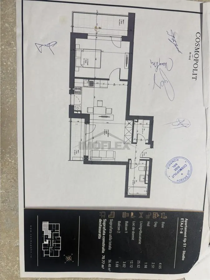 Schimb cu Casa sau cu spatiu comercial !Apartament 2 camere Cosmopolit Rise - foto 6