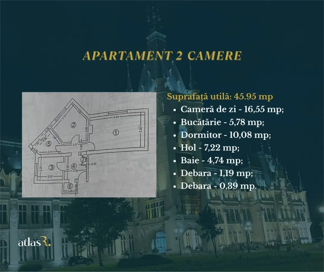 Apartament 2 camere | 46 mp | Canta | Bloc 1980 - foto 7
