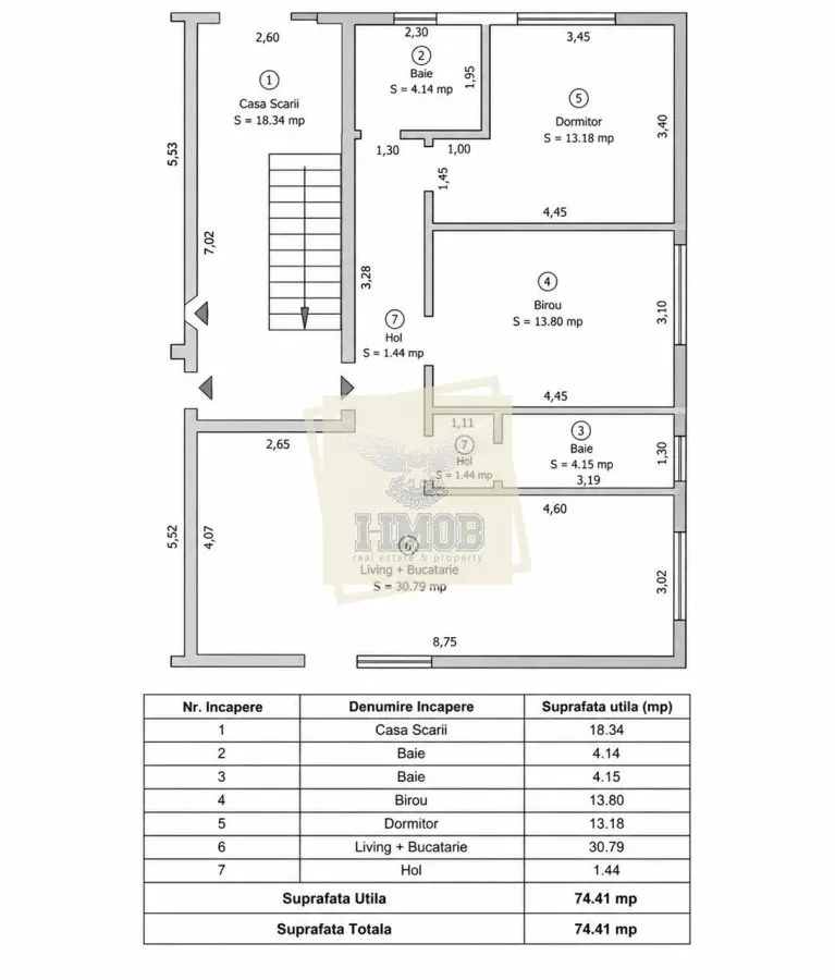 Apartament 3 camere | 74mp | Curte 44mp | Cartierul Arhitectilor - foto 16