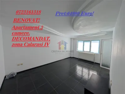 RENOVAT! Apartament 3 Camere DECOMNADAT, zona Calarasi IV - Braila