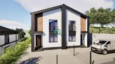 Case tip duplex de vanzare, 101 mp utili, 230 mp teren, in Corunca - foto 4