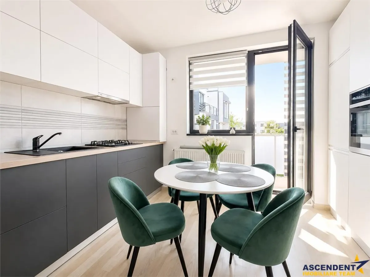 Apartament nou, mobilat si utilat modern, cu loc de parcare privat in Ghimbav - foto 2