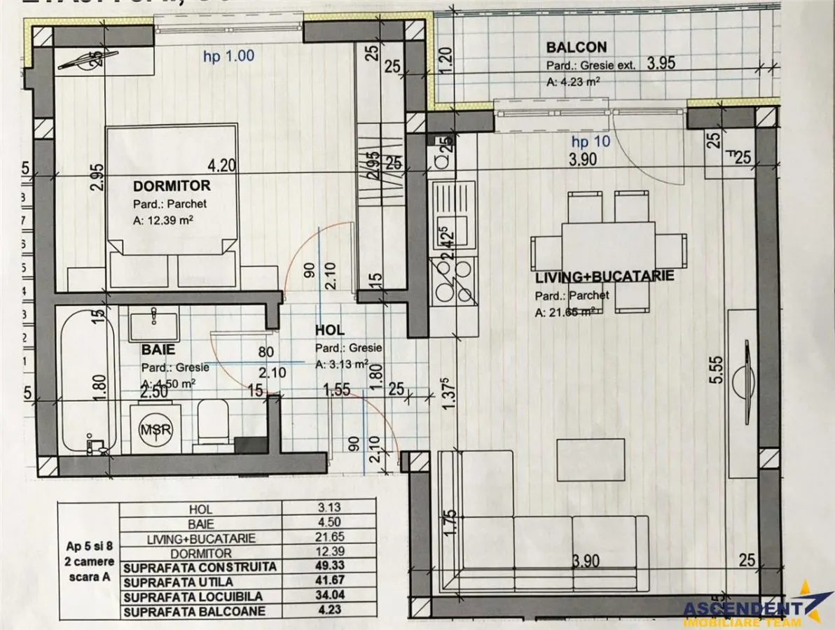 Apartament nou, mobilat si utilat modern, cu loc de parcare privat in Ghimbav - foto 7