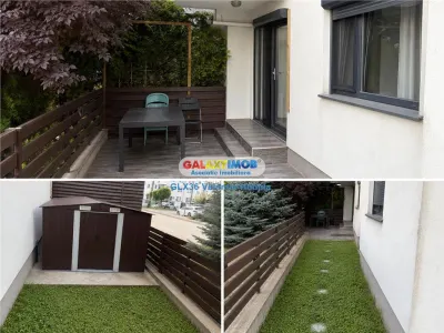 Vanzare apartament 3 camere parter gradina mobilat Baneasa Greenfield - Bucuresti