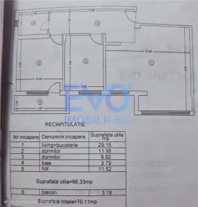 Apartament 3 camere, 70mp, boxa, loc parcare, Valea Lupului - foto 8