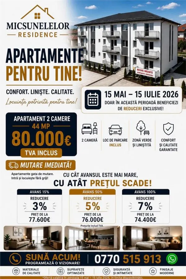 Capat CUG INTABULAT 2 camere  D  parcare intabulata Lunca Cetatuii - foto 2