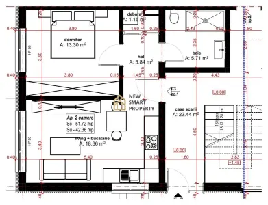 De vanzare apartamente NOI cu 2 camere Dimitrie Anghel - foto 7