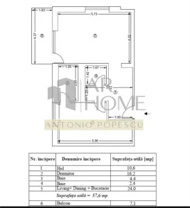 Apartament 2 camere, 2 bai, partial mobilat, Ploiesti,zona Democratiei - foto 4