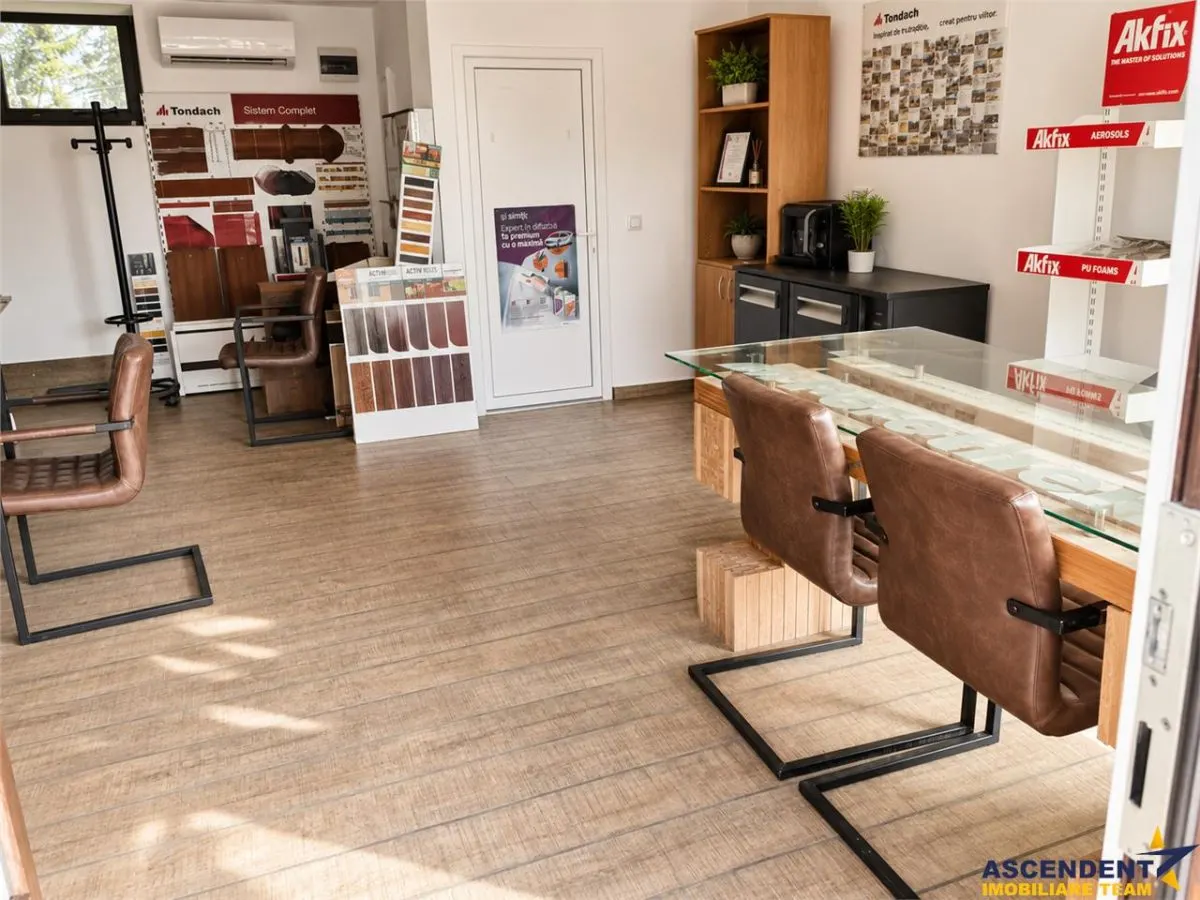 Spatiu vitrinat: Showroom + panouri publicitare + pergola + birou, Grivitei Brasov - foto 1