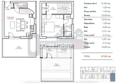 Triplex 3 camere - 87mp- 2 bai - New Residences Colentina - foto 24