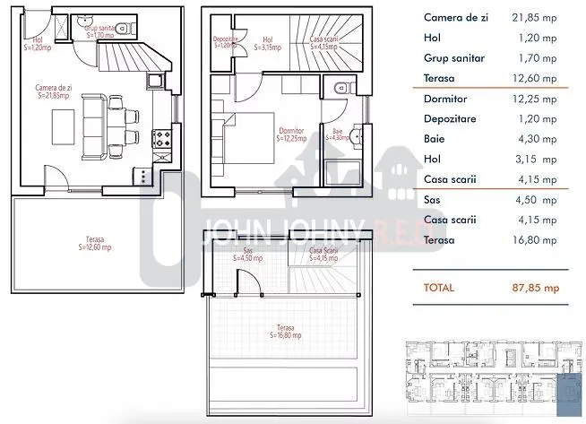 Triplex 3 camere - 87mp- 2 bai - New Residences Colentina - foto 24