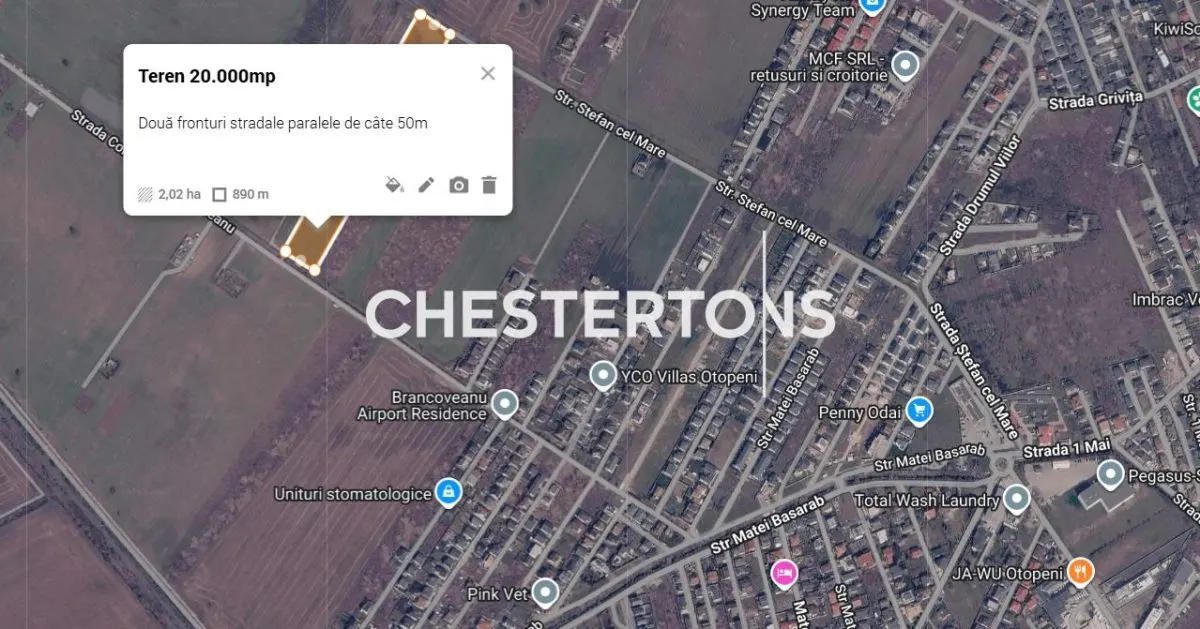 Otopeni - Odaile, Teren intravilan Otopeni 20.000 mp - cu doua fronturi stradale - foto 4