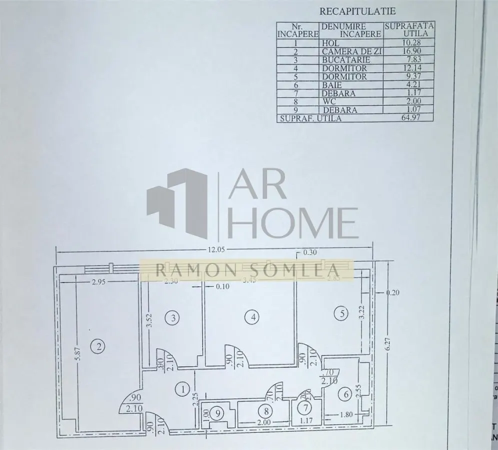 Apartament 3 camere, decomandat, ultracentral, Ploiesti - foto 19
