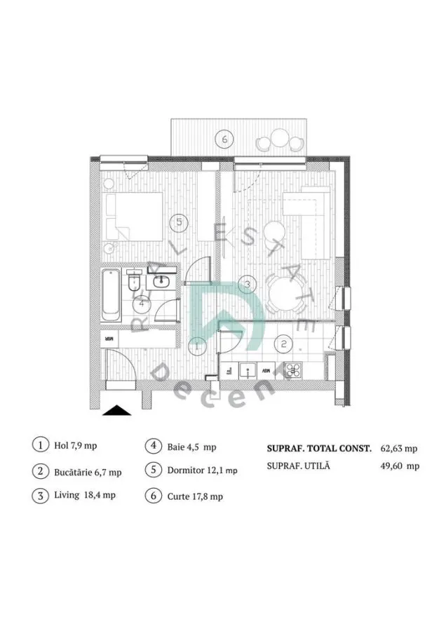 Apartament 2 camere de vanzare + curte proprie - Ansamblu rezidential nou, Sibiu - foto 4