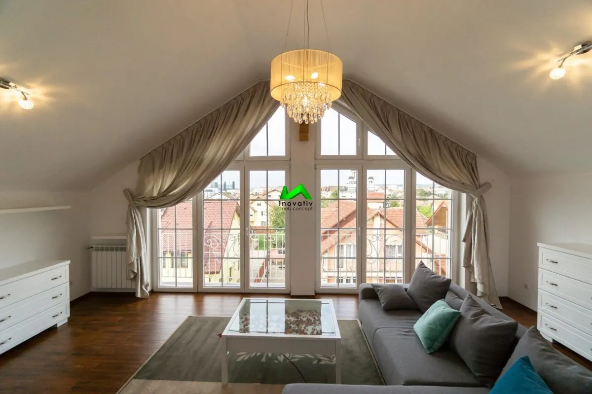 Penthouse de inchiriat 3 camere terasa Sibiu Dumbravii Sub Arini - foto 6
