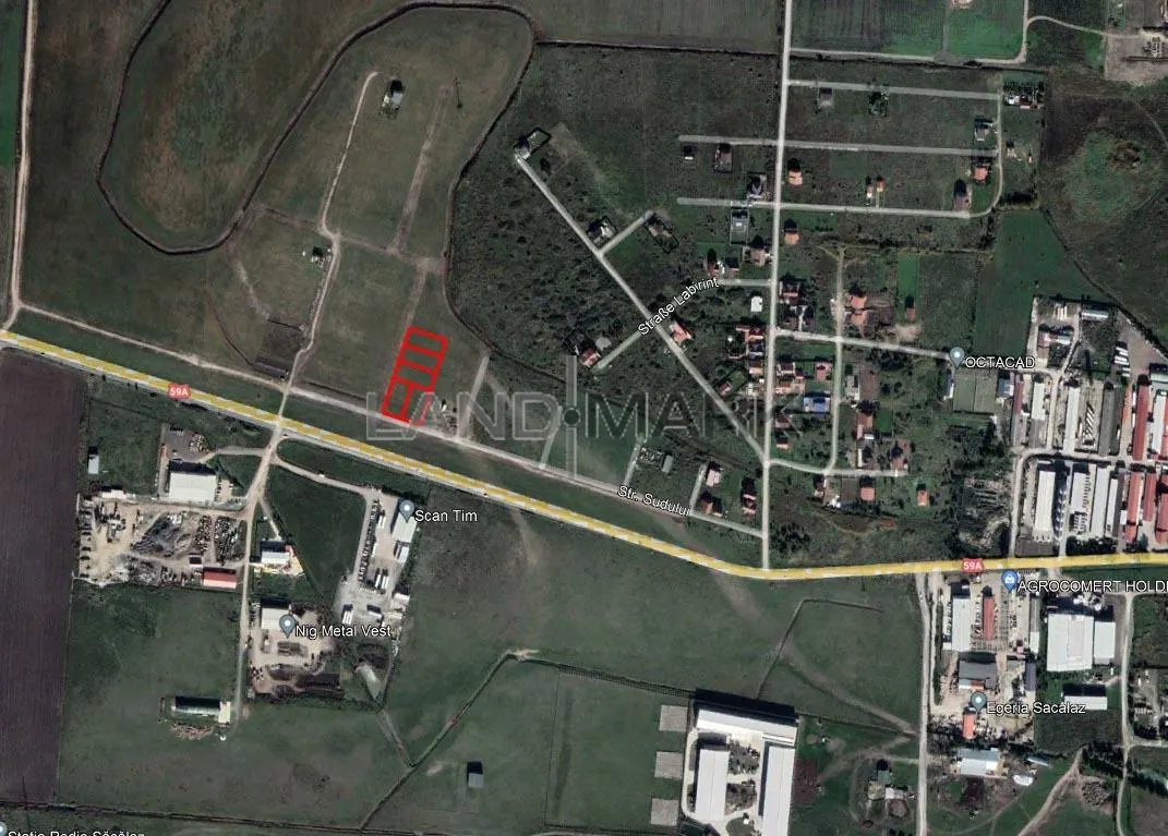 Teren pentru CASA de vanzare in zona SACALAZ la iesire - foto 1