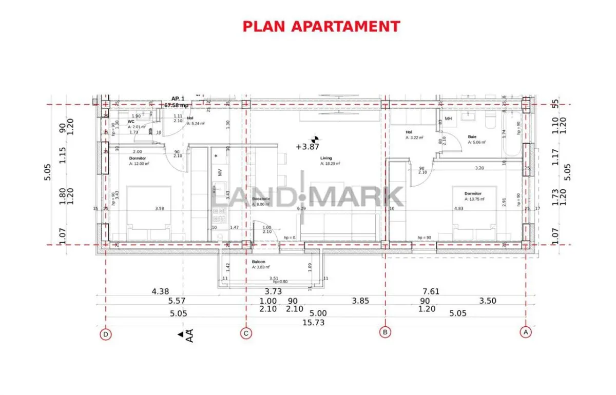 COMISION 0%, Apartament 3 camere in bloc nou, pe Calea URSENI - foto 2
