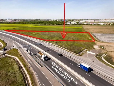 RECO Teren intravilan de vanzare â€“ deschidere la DEx,16 acces direct zona industriala - Santion