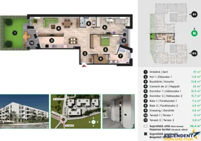 Premiera in judetul Covasna! Apartament NZEB A+, gradina proprie, 111 mp, terase generoase - foto 6