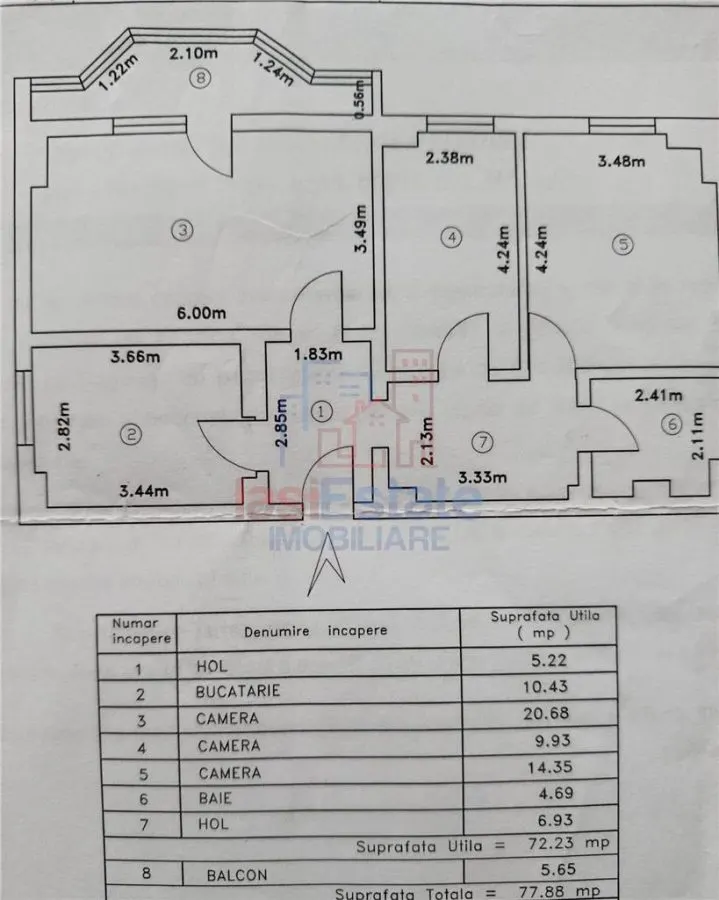 Apartament 3 camere, etaj 1, zona linistita - Nicolina - foto 7