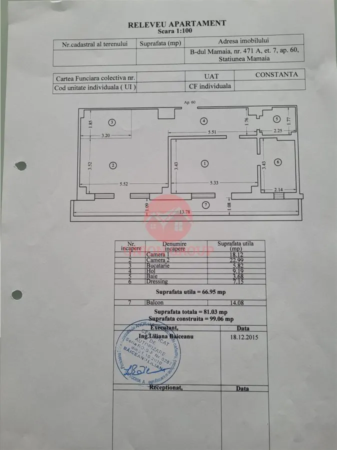 Apartament 2 Camere 81mp, 2 Locuri de Parcare, Mamaia Zona Butoaie, Super View Spre Mare - foto 7