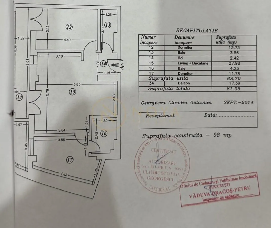 Vanzare apartament de 3 camere in zona Decebal Uptown Residence - foto 3